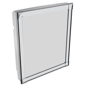 Armario Banheiro com perfil de Aluminio 1 Porta de Embutir/Sobrepor - Astra AL41*BR1